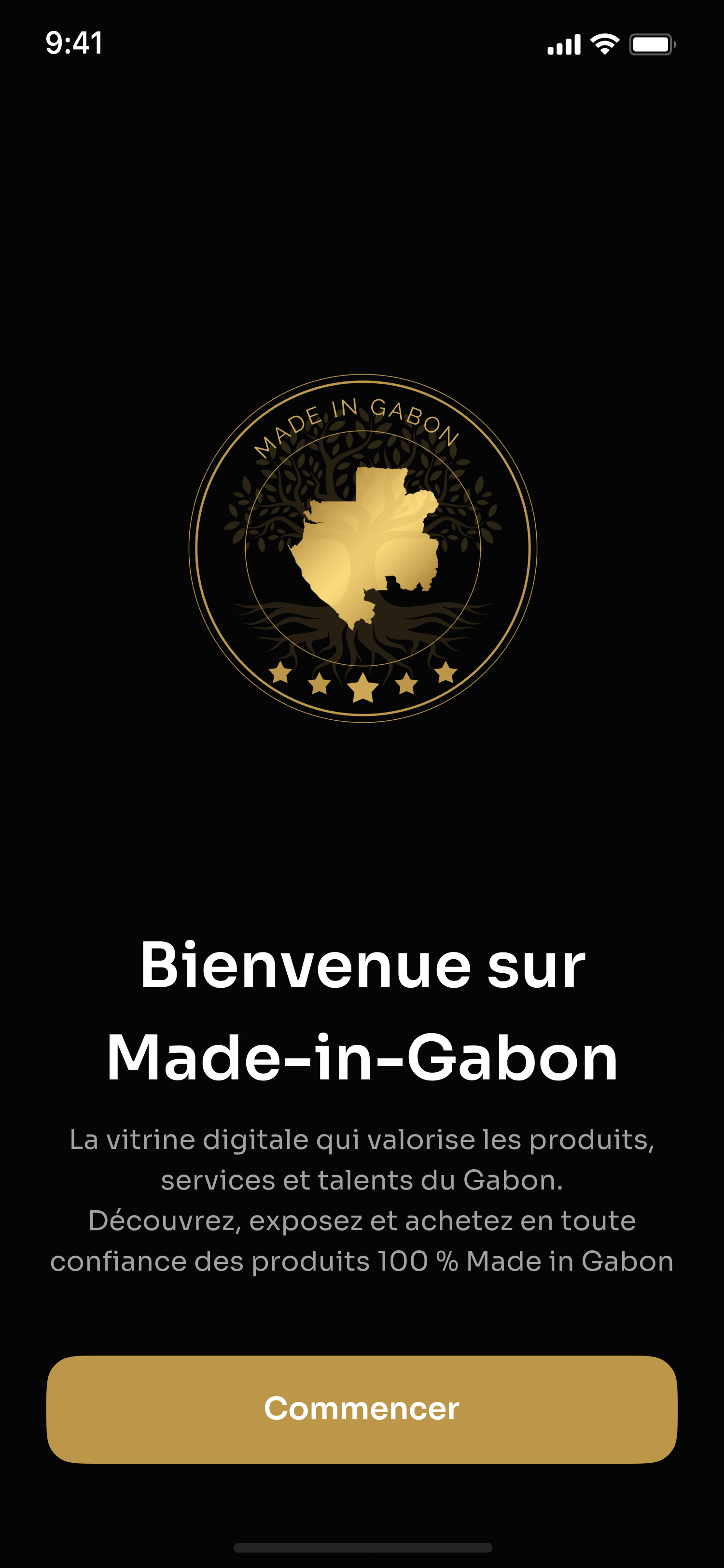 Aperçu de l’application Made-in-Gabon